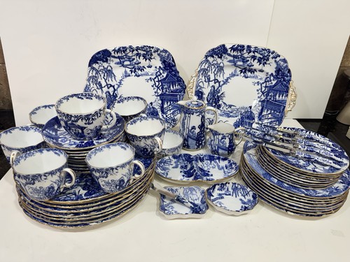 Antique royal crown derby blue - antique,