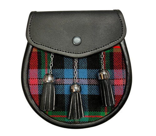 Sporran cuir tartan - sporran, en