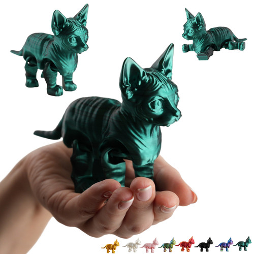 Chat sphynx figurine