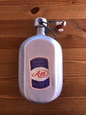 Antique Belgian Made AN Aluminum Water Bottle - Vintage