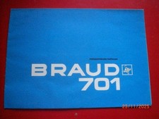 BROCHURE    PUBLICITAIRE   MOISSONNEUSE BATTEUSE  BRAUD  701