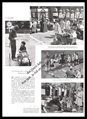 1938 road safety for children - road,