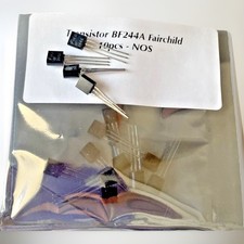 10x Transistor BF244A Fairchild NOS TO-92 N-Channel JFET New Original