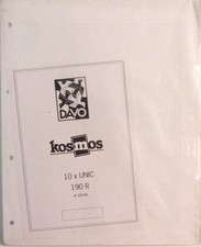 DAVO - Feuilles KOSMOS UNIC Blanches Quadrillées - 190 R (Paquet de 10)
