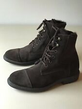 Original MINELLI hommes bottines bottes daim chaussures d'hiver marron EU 40-41