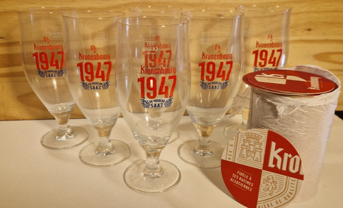 Verres kronenbourg 1947 saaz - 6,