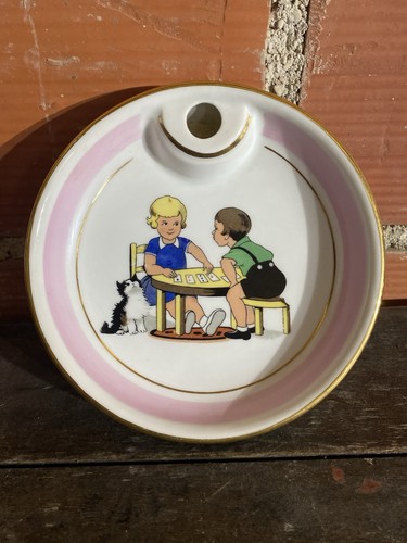 Assiette bouillie ancienne - assiette,