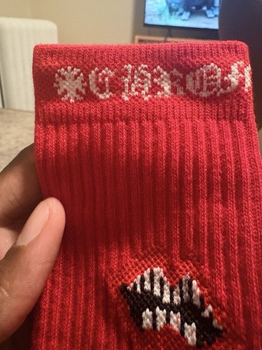 Chrome hearts chomper socks - hearts,