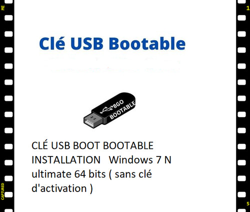 Clé usb boot bootable - clÉ,