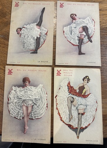 Cpa bal moulin rouge - 4,
