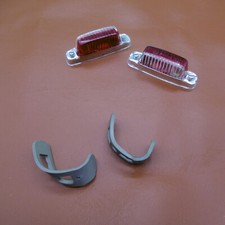 2 X HELLA POSITION LAMP ERIBA PUCK OPEL VW BUG  PORSCHE RACECAR  *NOS*