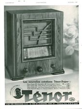 Antique 1935 Tenor Radio Magazine Issue Advertising