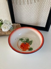 ⚜️ Old Vintage Enamelled Sheet Metal Basin Bowl Diameter 30 cm