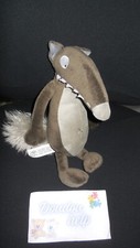doudou peluche loup gris