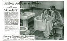 Publicité ancienne salle de bains Standard 1936 issue de magazine