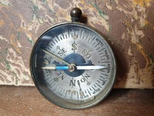 Boussole ancienne de poche en laiton Militaria WW1