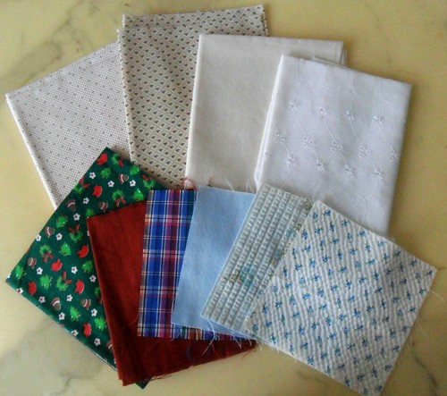 Lot pieces of fabric - lot,