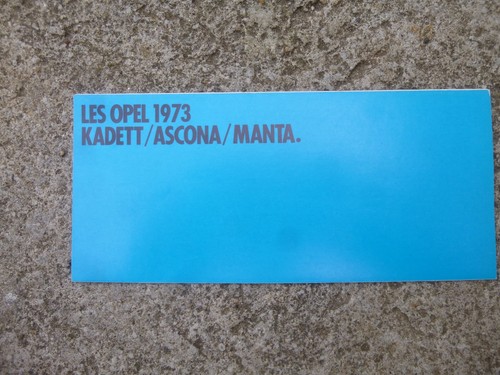 Prospectus opel 1973 kadett - prospectus,