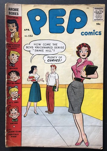 Pep comics 132 key - pep, vg+