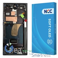 Écran LCD Soft OLED COMPATIBILE Samsung Galaxy S23 Ultra S918 NCC + Cadre Noir