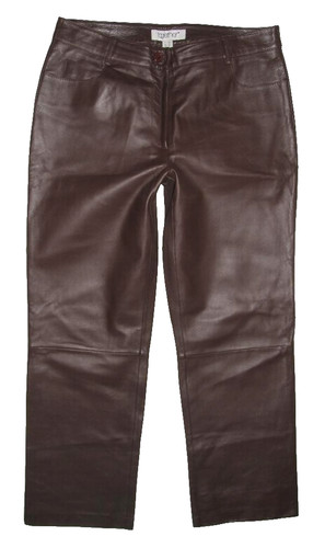 Together damen lederhose braun - damen,