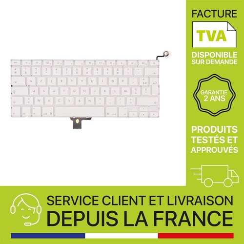 Clavier azerty blanc - clavier,