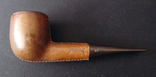 Pipe bois gainée cuir - bois,