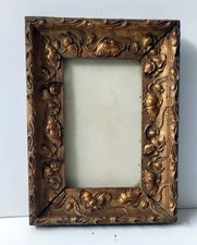 PETIT CADRE BOIS DORE DECOR DE