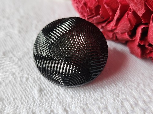 Bouton ancien verre - bouton, en