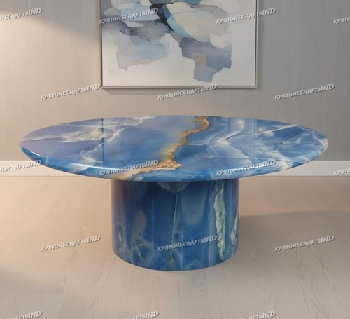 Table basse artisanale onyx - table,