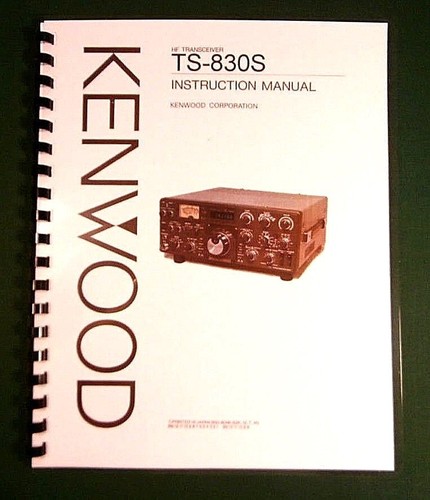 Kenwood 830s instruction - kenwood, ts-830s