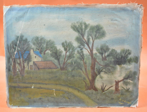 Peinture huile 1905 - à,