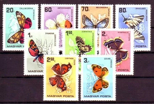 Hungary 1966 butterflies - hungary, 1966.