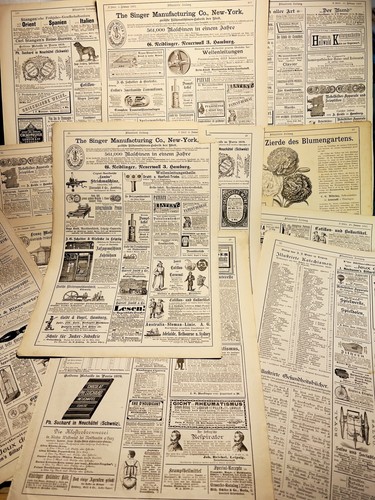 Ensemble publicitaire ancien