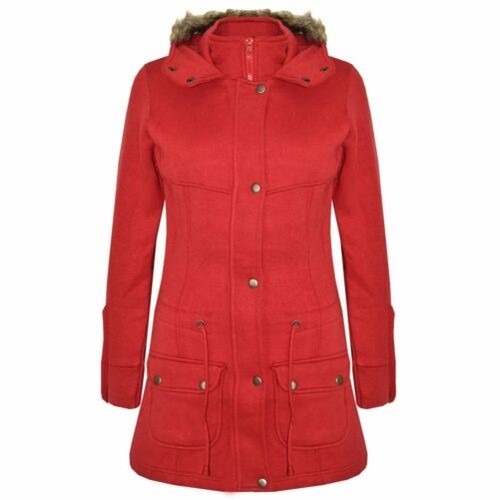 Enfants filles manteau - manteau, rouge