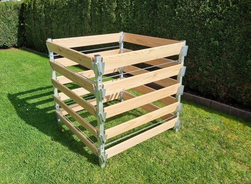 Composteur bois aluminium x - aluminium,