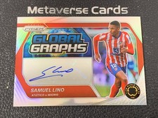 2025 Panini Prizm Club World Cup Global Graphs Auto Silver Samuel Lino 02/49