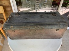 Antique WW1 Military Trunk Marked Captain Nightingale Châlons Champagne