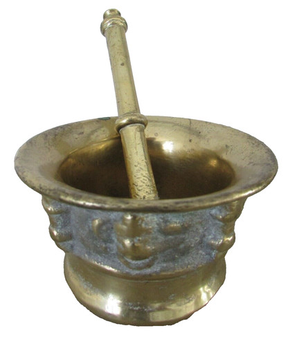 Ancien mortier bronze - mortier, en