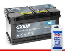 Batterie de voiture Exide 110TE EA852 Premium + pince à graisse 10g
