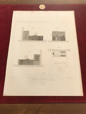 gravure ancienne architecte