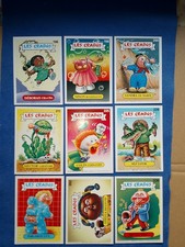 Les Crados série 2/Lot de 9 cartes/French Garbage Pail Kids