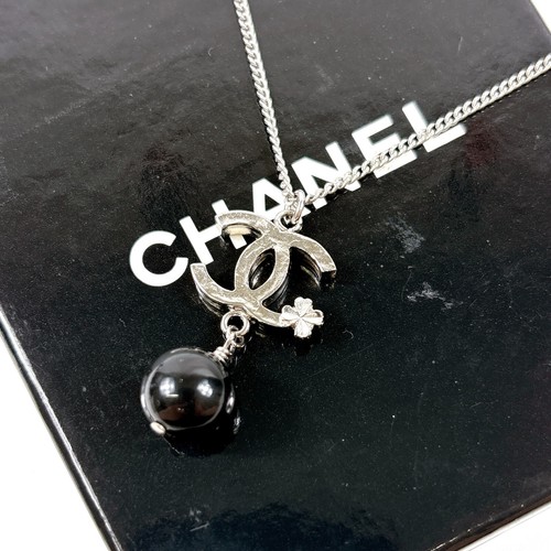 Collier chanel logo perle - collier,