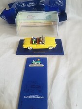 voiture Tintin cabriolet bordure n° 16 l' Affaire Tournesol 1/43 Neuf Box Livr.