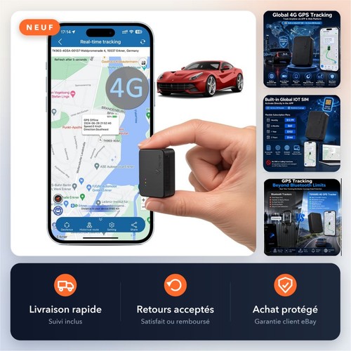 Traceur gps sans - traceur, 4g