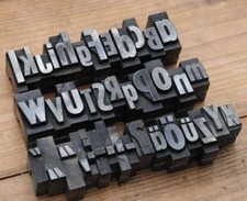 Alphabet Caracteres plomb