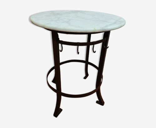 Table guéridon gibier en - table,