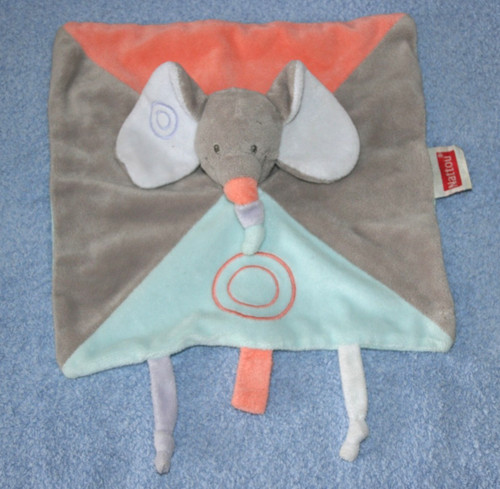 Nattou doudou elephant plat - nattou,