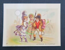 Chromo LA LAWN DE CHANTILLY lith CALL saddle turf riding horse