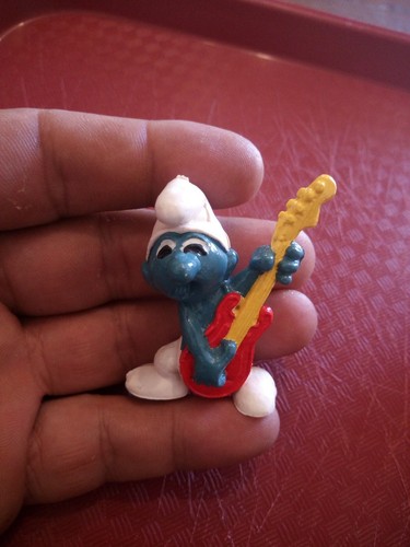 Schtroumpf guitariste vintage - schtroumpf,
